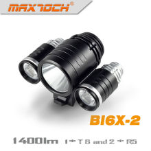 Maxtoch BI6X-2 3 * XML T6 Aluminio CREE LED Night Rider Bike Light